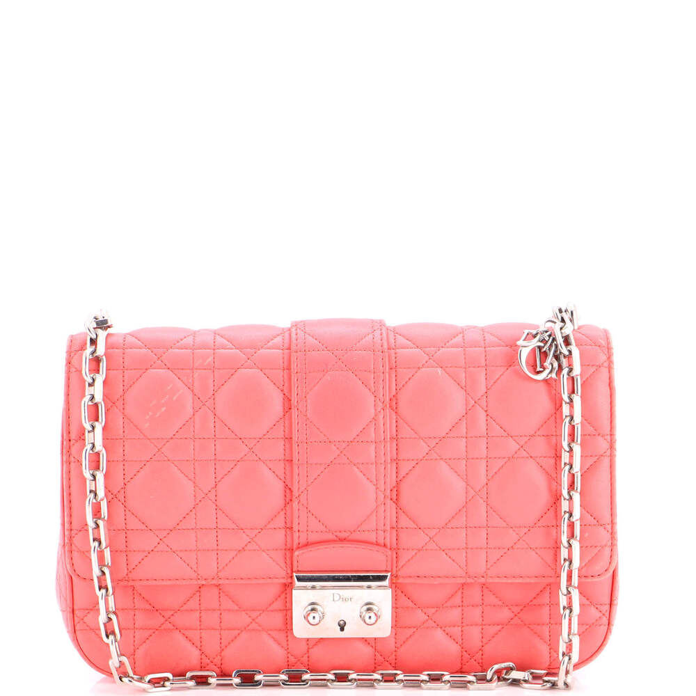 Christian Dior Medium Miss Dior Flap Bag Cannage Quilt Lambskin